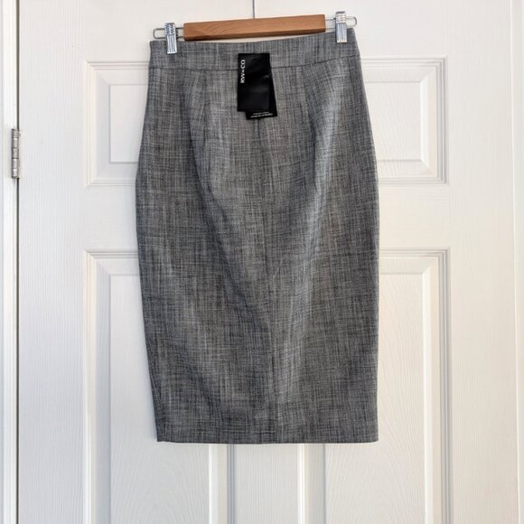 New RW&CO pencil skirt grey crosshatch size 0 - Picture 4 of 16